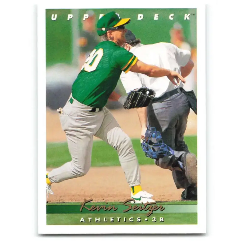 1993 Upper Deck #616 Kevin Seitzer VG Oakland Athletics Baseball Card - Baseball Card Single