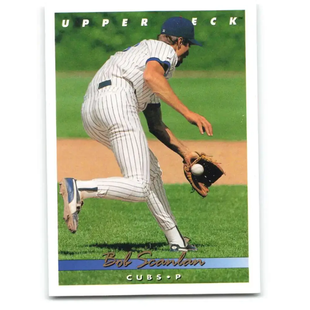 1993 Upper Deck #617 Bob Scanlan VG Chicago Cubs Baseball Card - Baseball Card Single