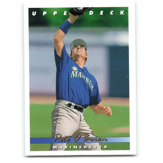 1993 Upper Deck #627 Pete O’Brien VG Seattle Mariners Baseball Card - Baseball Card Single