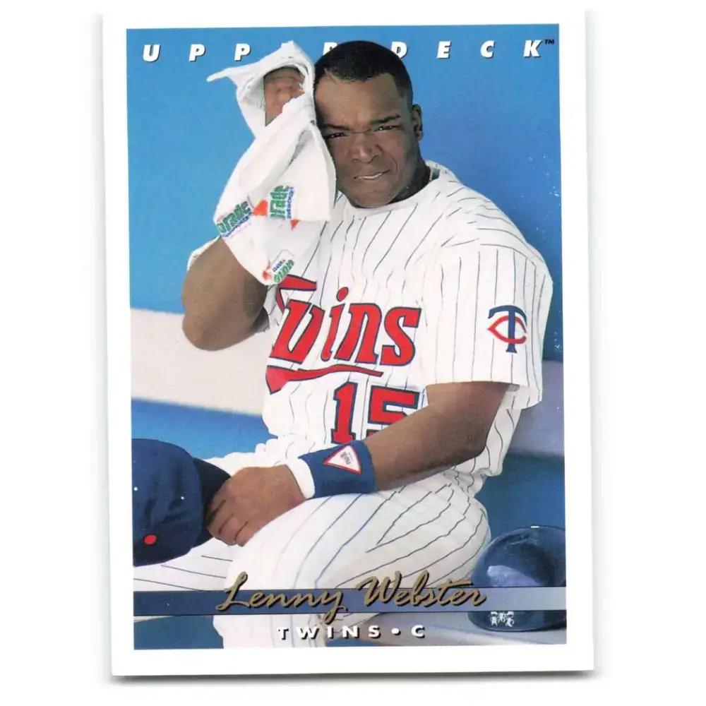 1993 Upper Deck #628 Lenny Webster VG Minnesota Twins Baseball Card - Baseball Card Single