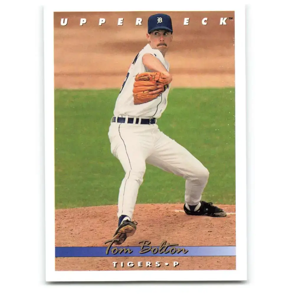 1993 Upper Deck #633 Tom Bolton VG Detroit Tigers Baseball Card - Baseball Card Single