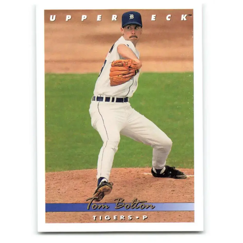 1993 Upper Deck #633 Tom Bolton VG Detroit Tigers Baseball Card - Baseball Card Single