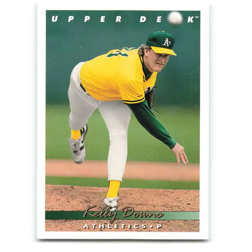 1993 Upper Deck #636 Kelly Downs VG Oakland Athletics Baseball Card - Baseball Card Single
