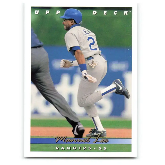 1993 Upper Deck #637 Manuel Lee VG Texas Rangers Baseball Card - Baseball Card Single