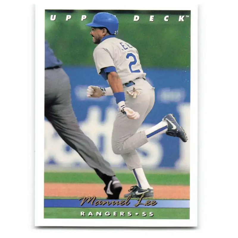 1993 Upper Deck #637 Manuel Lee VG Texas Rangers Baseball Card - Baseball Card Single
