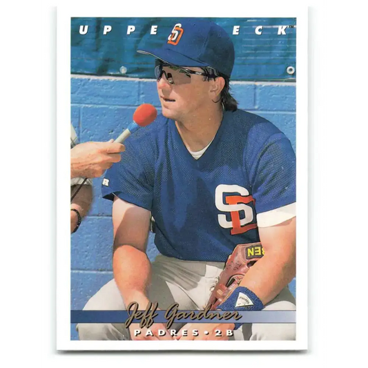 1993 Upper Deck #639 Jeff Gardner VG San Diego Padres Baseball Card - Baseball Card Single