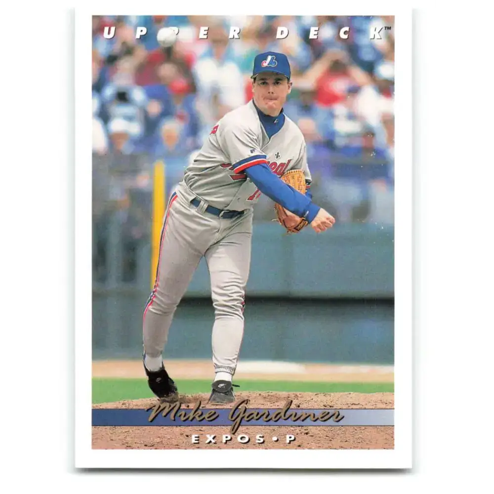 1993 Upper Deck #640 Mike Gardiner VG Montreal Expos Baseball Card - Baseball Card Single