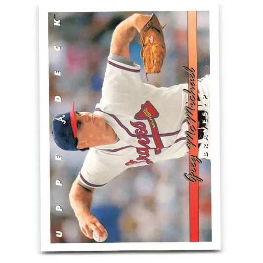 1993 Upper Deck #652 Greg McMichael VG RC Rookie Atlanta Braves Baseball Card - Baseball Card Single