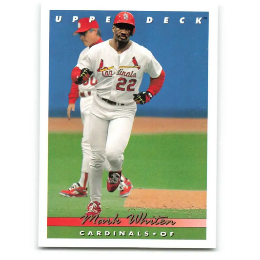 1993 Upper Deck #654 Mark Whiten VG St. Louis Cardinals Baseball Card - Baseball Card Single
