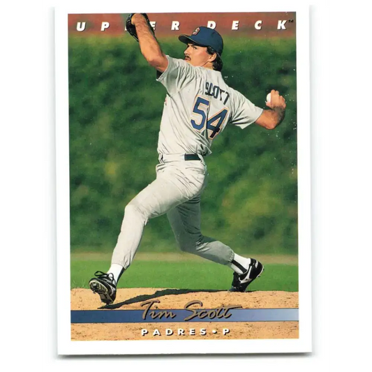 1993 Upper Deck #662 Tim Scott VG San Diego Padres Baseball Card - Baseball Card Single