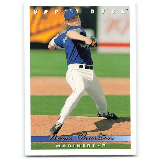 1993 Upper Deck #663 Norm Charlton VG Seattle Mariners Baseball Card - Baseball Card Single