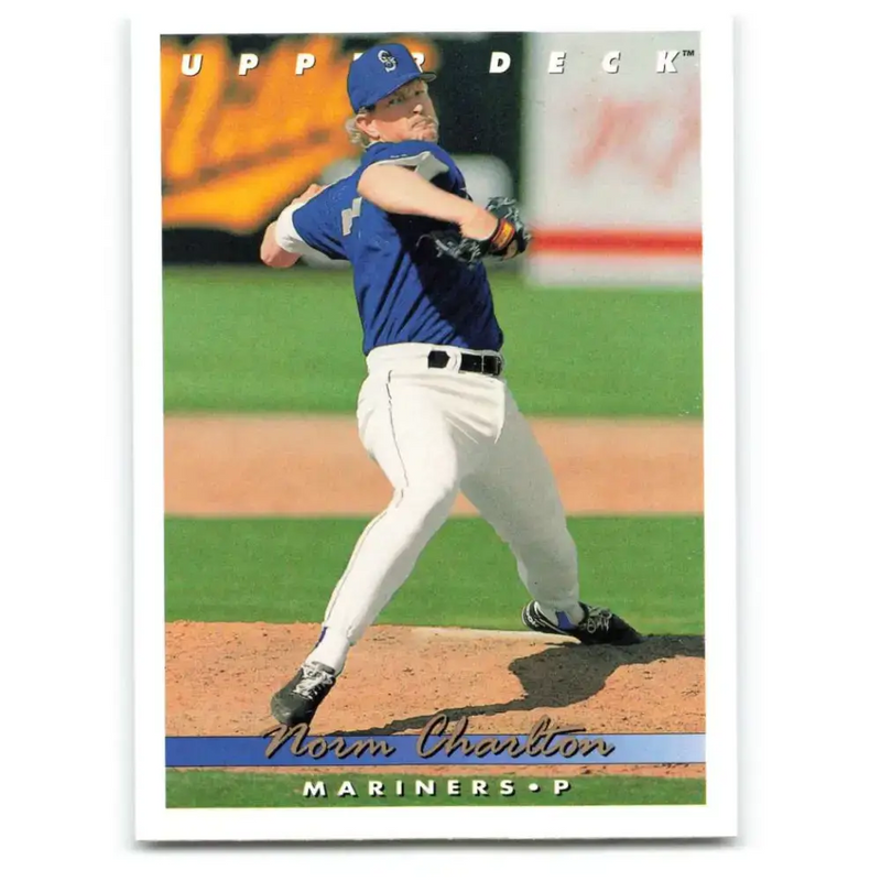 1993 Upper Deck #663 Norm Charlton VG Seattle Mariners Baseball Card - Baseball Card Single