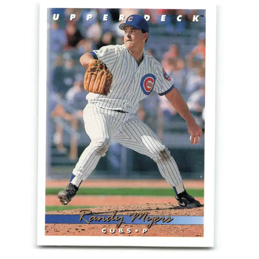 1993 Upper Deck #667 Randy Myers VG Chicago Cubs Baseball Card - Baseball Card Single