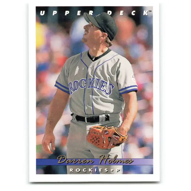 1993 Upper Deck #668 Darren Holmes VG Colorado Rockies Baseball Card - Baseball Card Single