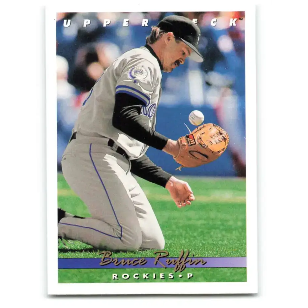 1993 Upper Deck #670 Bruce Ruffin VG Colorado Rockies Baseball Card - Baseball Card Single