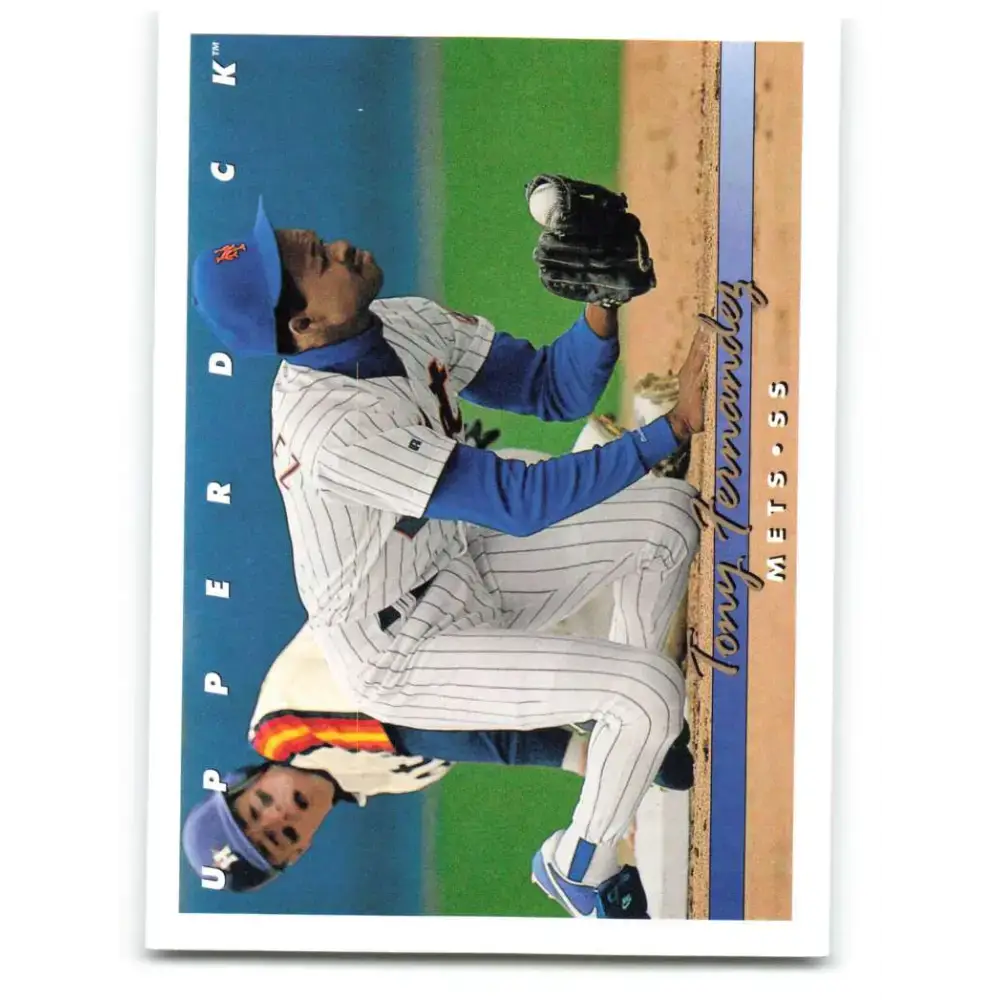 1993 Upper Deck #672 Tony Fernandez VG New York Mets Baseball Card - Baseball Card Single