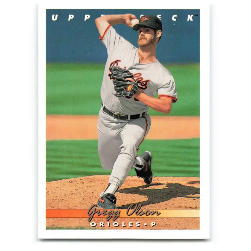1993 Upper Deck #674 Gregg Olson VG Baltimore Orioles Baseball Card - Baseball Card Single
