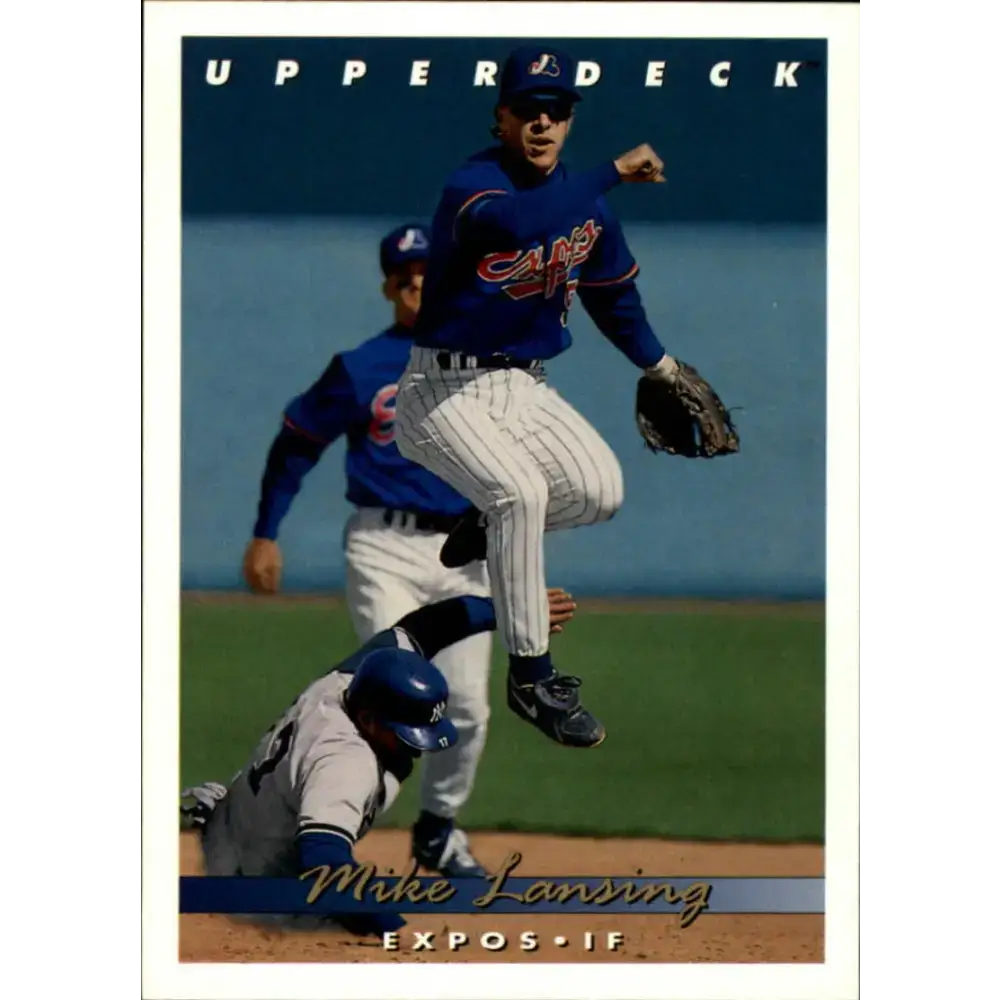 1993 Upper Deck #677 Mike Lansing VG RC Rookie Montreal Expos Baseball Card - Baseball Card Single
