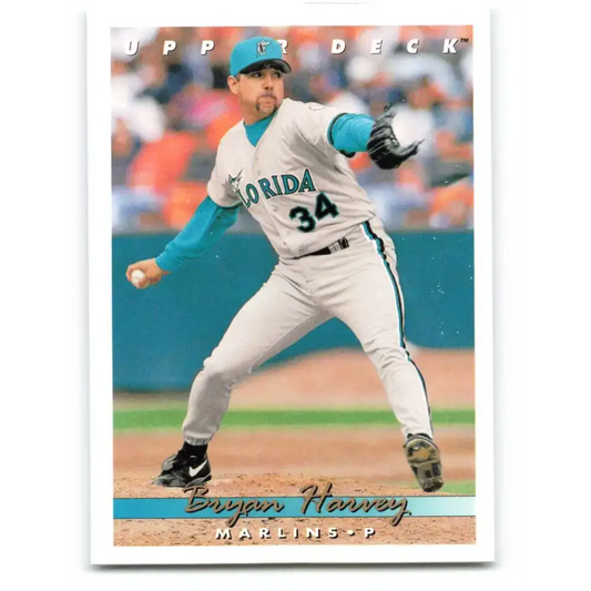 1993 Upper Deck #684 Bryan Harvey VG Florida Marlins Baseball Card - Baseball Card Single
