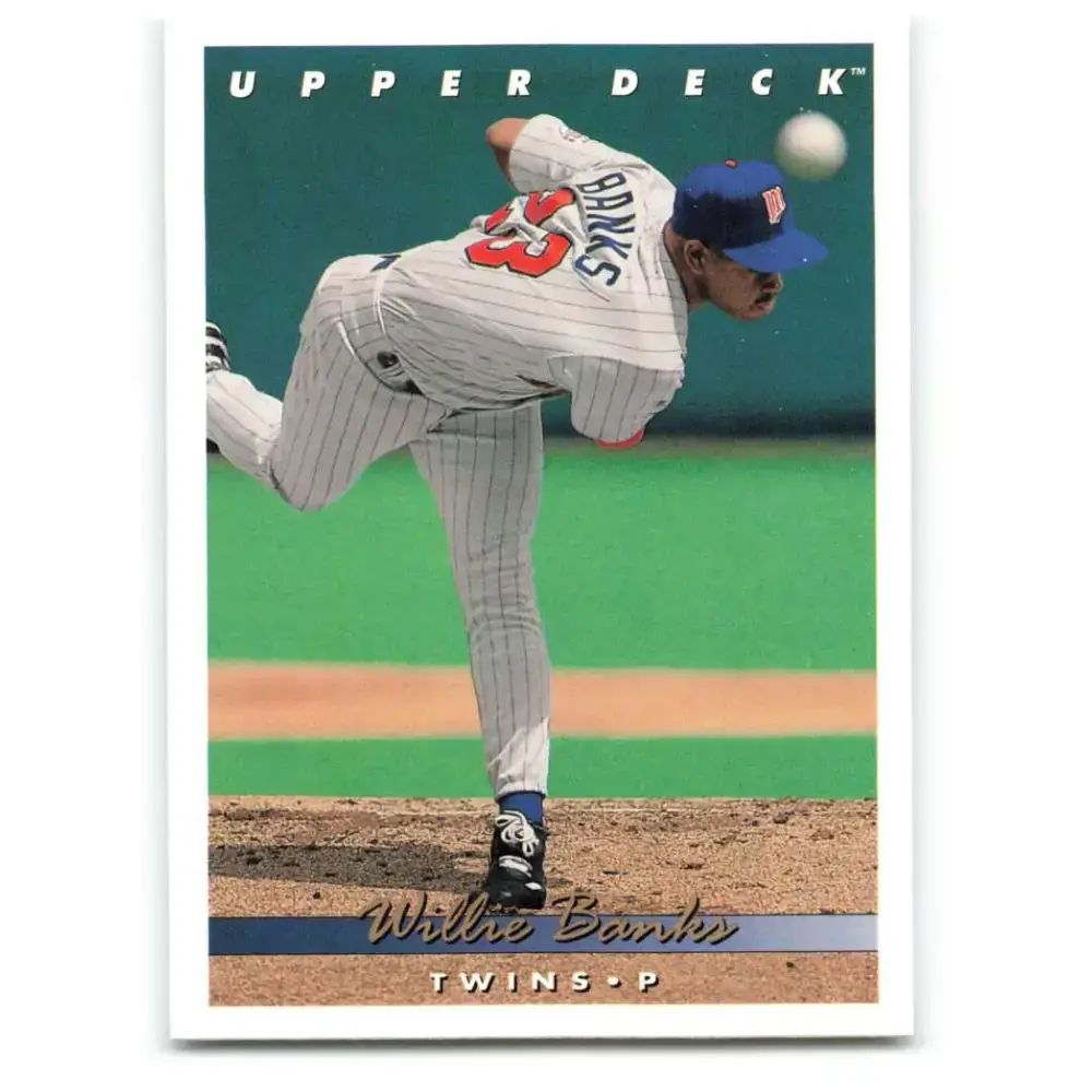 1993 Upper Deck #686 Willie Banks VG Minnesota Twins Baseball Card - Baseball Card Single