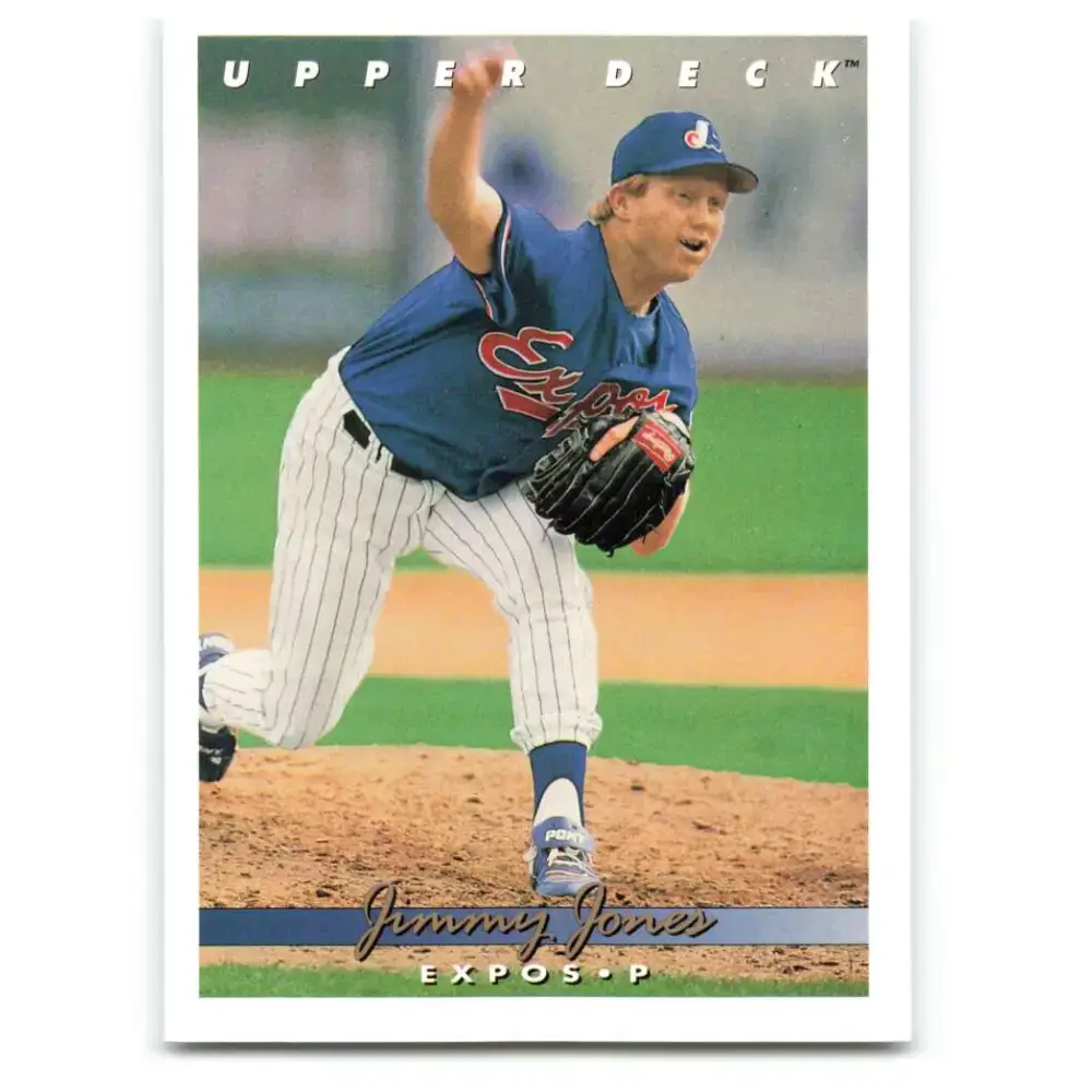 1993 Upper Deck #698 Jimmy Jones VG Montreal Expos Baseball Card - Baseball Card Single