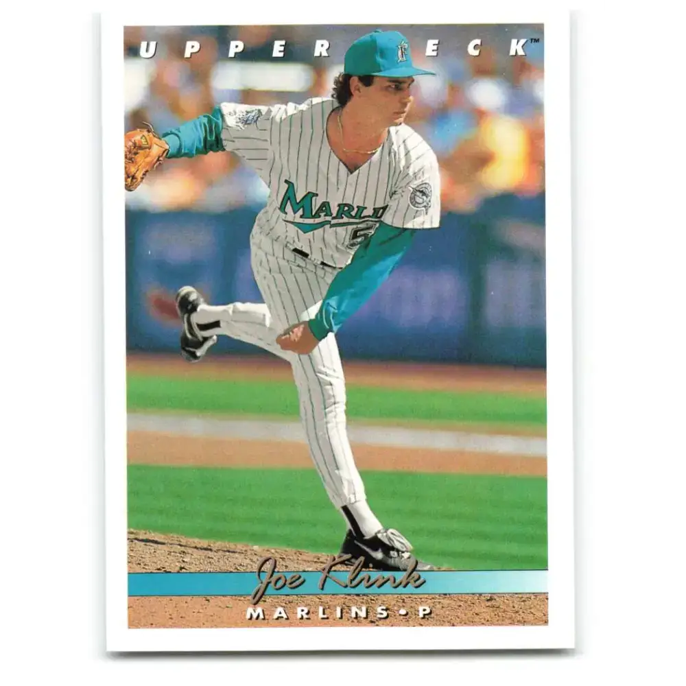 1993 Upper Deck #715 Joe Klink VG Florida Marlins Baseball Card - Baseball Card Single