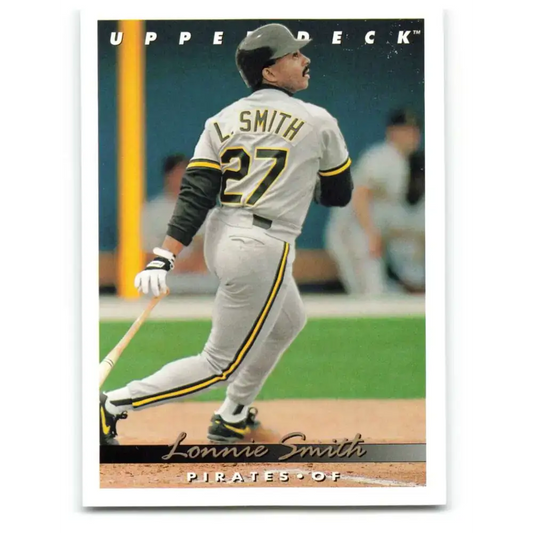 1993 Upper Deck #716 Lonnie Smith VG Pittsburgh Pirates Baseball Card - Baseball Card Single