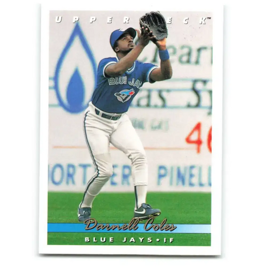 1993 Upper Deck #721 Darnell Coles VG Toronto Blue Jays Baseball Card - Baseball Card Single