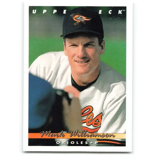 1993 Upper Deck #722 Mark Williamson VG Baltimore Orioles Baseball Card - Baseball Card Single