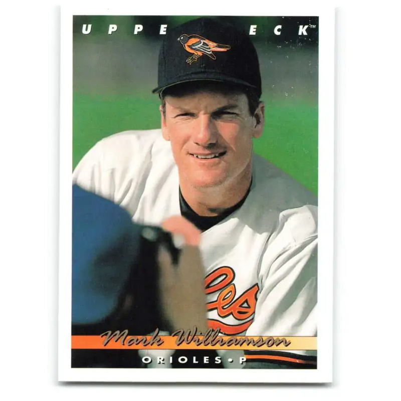 1993 Upper Deck #722 Mark Williamson VG Baltimore Orioles Baseball Card - Baseball Card Single