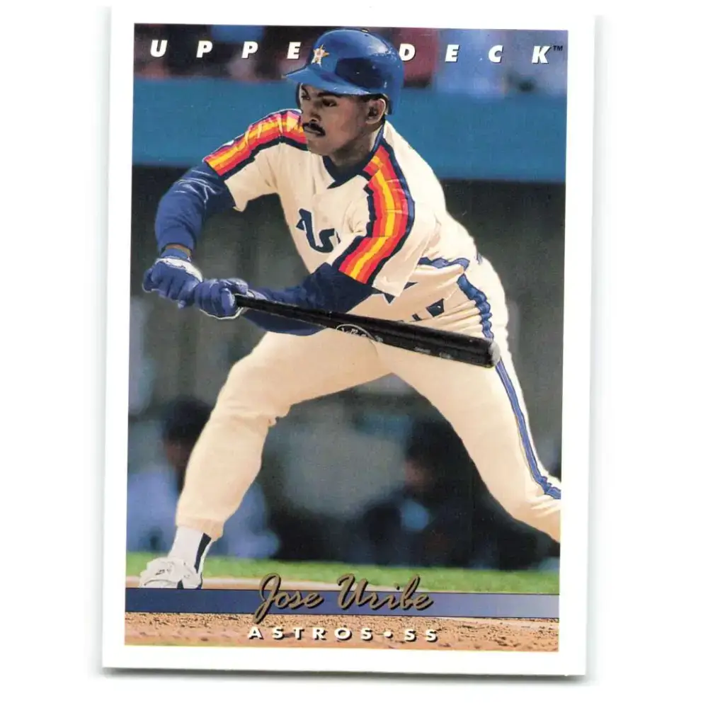 1993 Upper Deck #729 Jose Uribe VG Houston Astros Baseball Card - Baseball Card Single