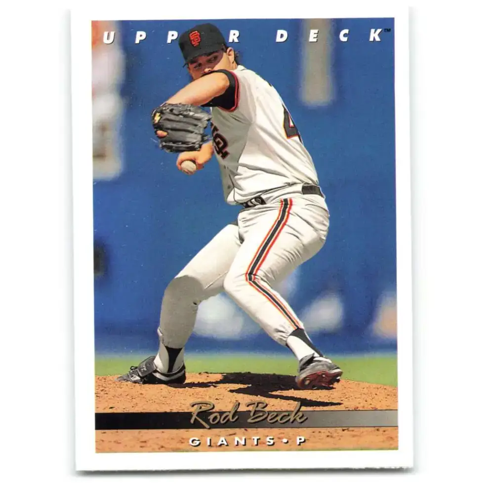 1993 Upper Deck #73 Rod Beck VG San Francisco Giants Baseball Card - Baseball Card Single