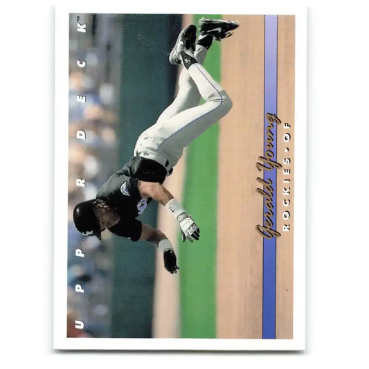 1993 Upper Deck #740 Gerald Young VG Colorado Rockies Baseball Card - Baseball Card Single