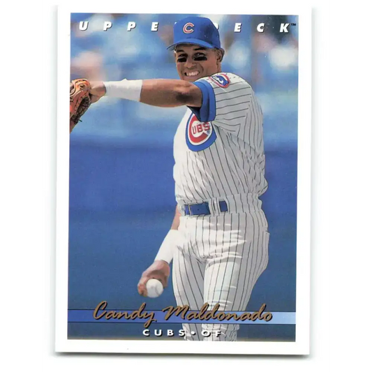 1993 Upper Deck #741 Candy Maldonado VG Chicago Cubs Baseball Card - Baseball Card Single