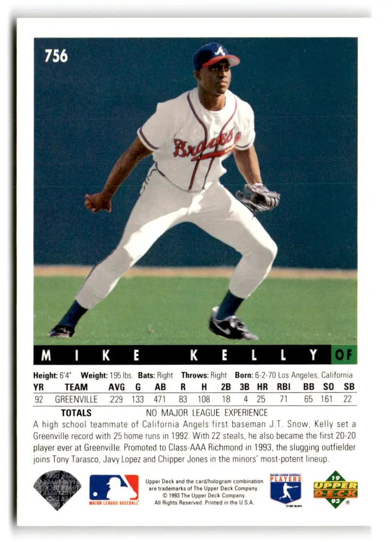 1993 Upper Deck #756 Mike Kelly - Baseball Card Single