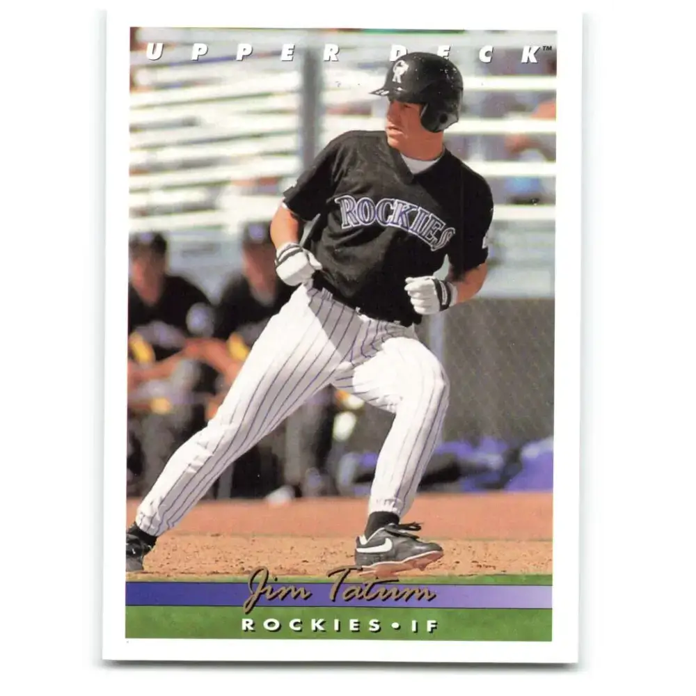 1993 Upper Deck #761 Jim Tatum VG Colorado Rockies Baseball Card - Baseball Card Single