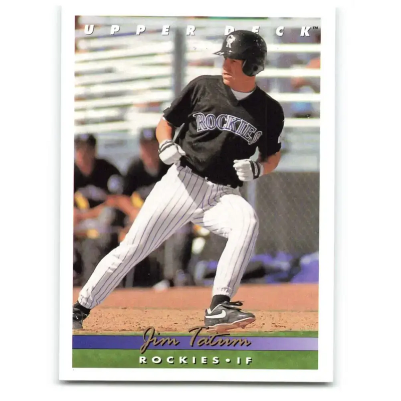 1993 Upper Deck #761 Jim Tatum VG Colorado Rockies Baseball Card - Baseball Card Single