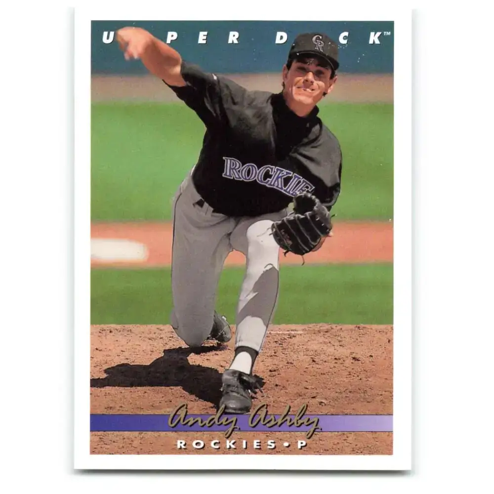 1993 Upper Deck #763 Andy Ashby VG Colorado Rockies Baseball Card - Baseball Card Single