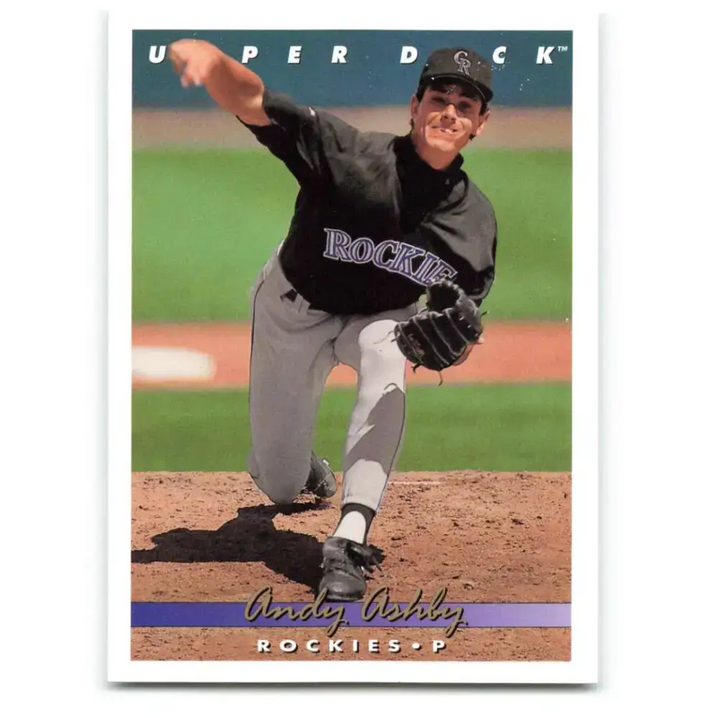 1993 Upper Deck #763 Andy Ashby VG Colorado Rockies Baseball Card - Baseball Card Single