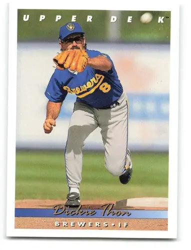 1993 Upper Deck Dickie Thon baseball card with original gloss, NM-MT condition