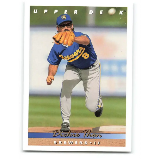 1993 Upper Deck #769 Dickie Thon VG Milwaukee Brewers Baseball Card - Baseball Card Single
