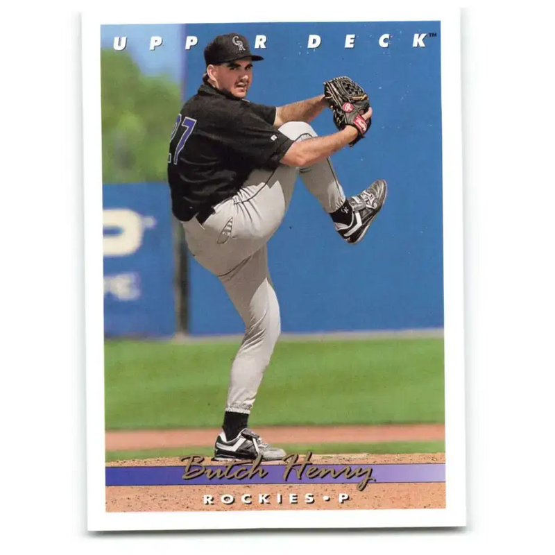 1993 Upper Deck #770 Butch Henry VG Colorado Rockies Baseball Card - Baseball Card Single