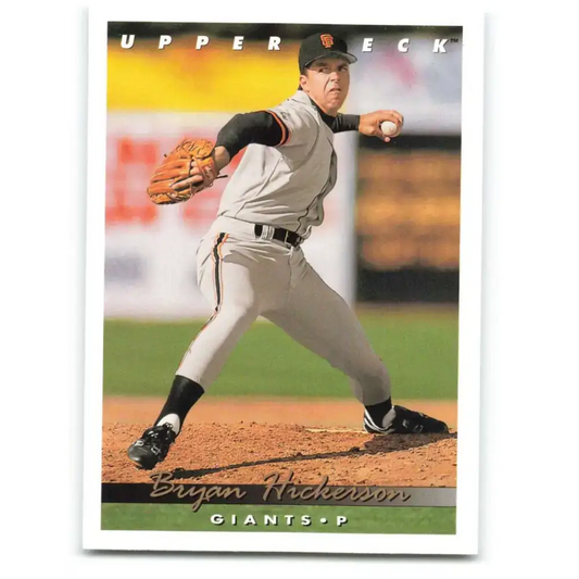 1993 Upper Deck #778 Bryan Hickerson VG San Francisco Giants Baseball Card - Baseball Card Single