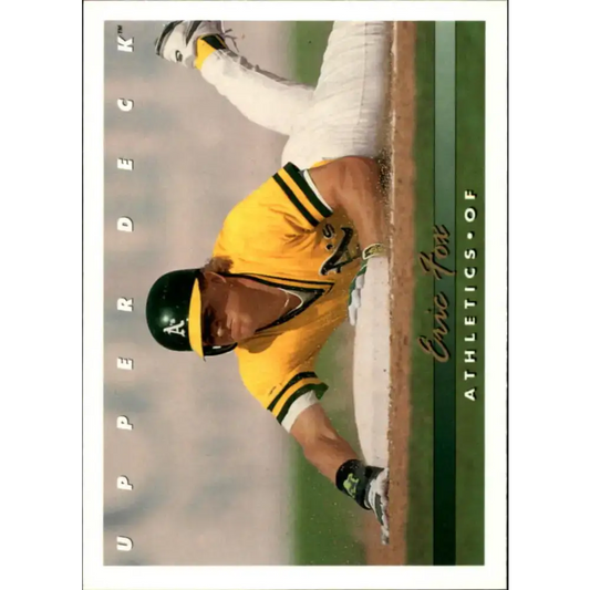 1993 Upper Deck #781 Eric Fox VG Oakland Athletics Baseball Card - Baseball Card Single