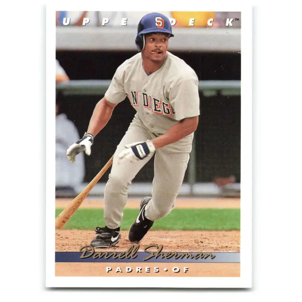 1993 Upper Deck #784 Darrell Sherman VG RC Rookie San Diego Padres Baseball Card - Baseball Card Single
