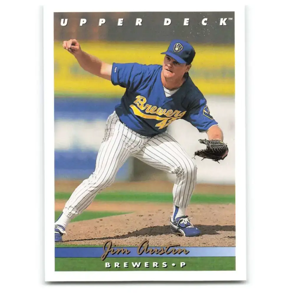 1993 Upper Deck #787 Jim Austin VG Milwaukee Brewers Baseball Card - Baseball Card Single