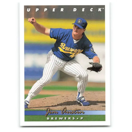 1993 Upper Deck #787 Jim Austin VG Milwaukee Brewers Baseball Card - Baseball Card Single