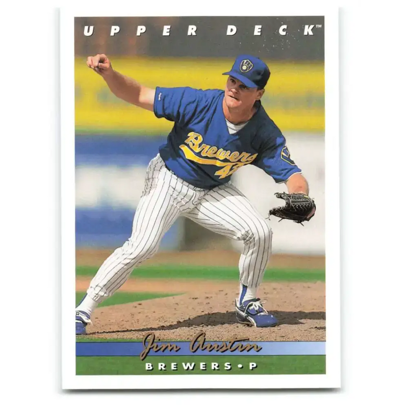 1993 Upper Deck #787 Jim Austin VG Milwaukee Brewers Baseball Card - Baseball Card Single