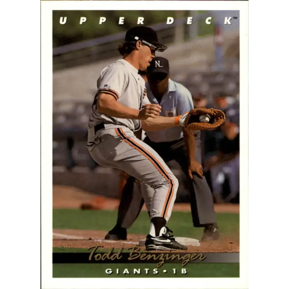 1993 Upper Deck #790 Todd Benzinger VG San Francisco Giants Baseball Card - Baseball Card Single