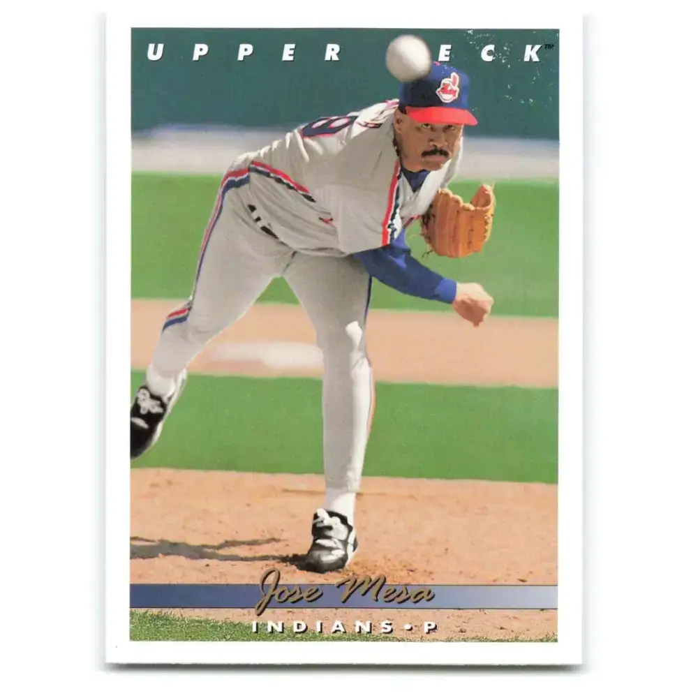 1993 Upper Deck #798 Jose Mesa VG Cleveland Indians Baseball Card - Baseball Card Single